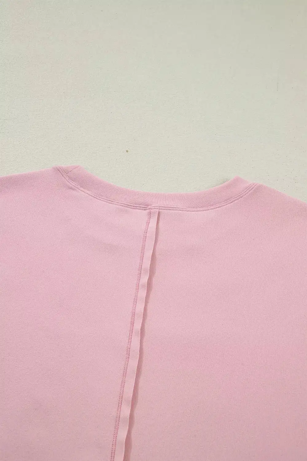 Bow Textured Patchwork Long Sleeve Tee