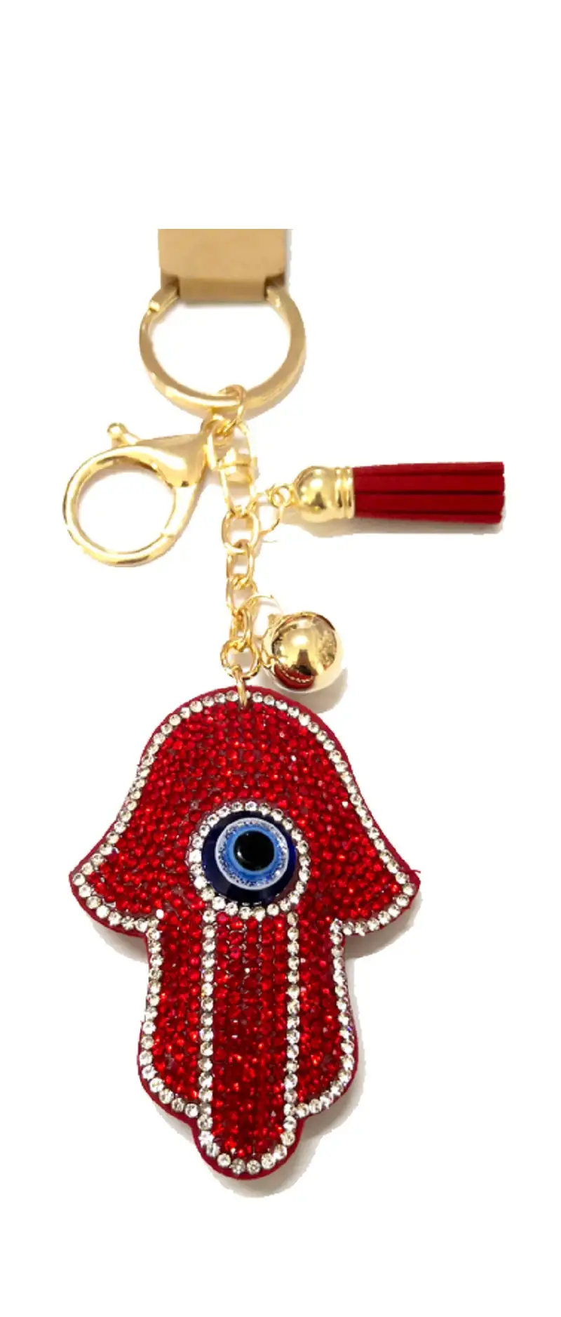 Hamsa Hand Charm Keychain