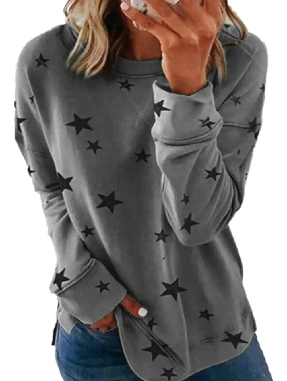 Loose Large Size Long-Sleeved Tee