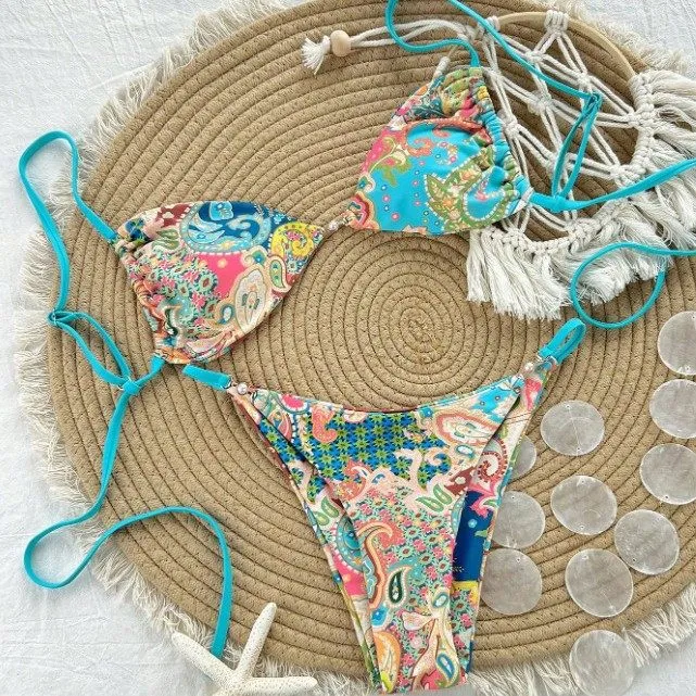 New Women S Bikini Swimwear with Fashion Print