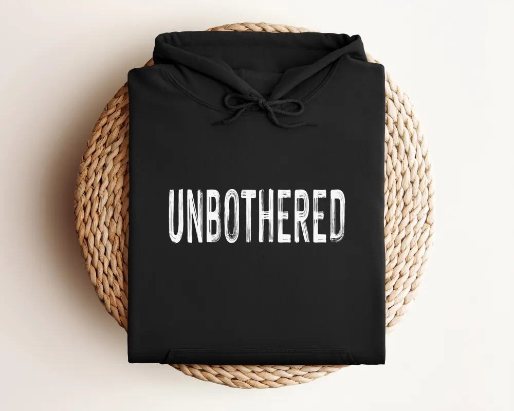 Unbothered Motto Graphic Pullover Hoodie