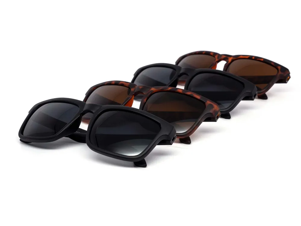 12-Pack Dark Lens Assorted Soft-Touch Sunglasses