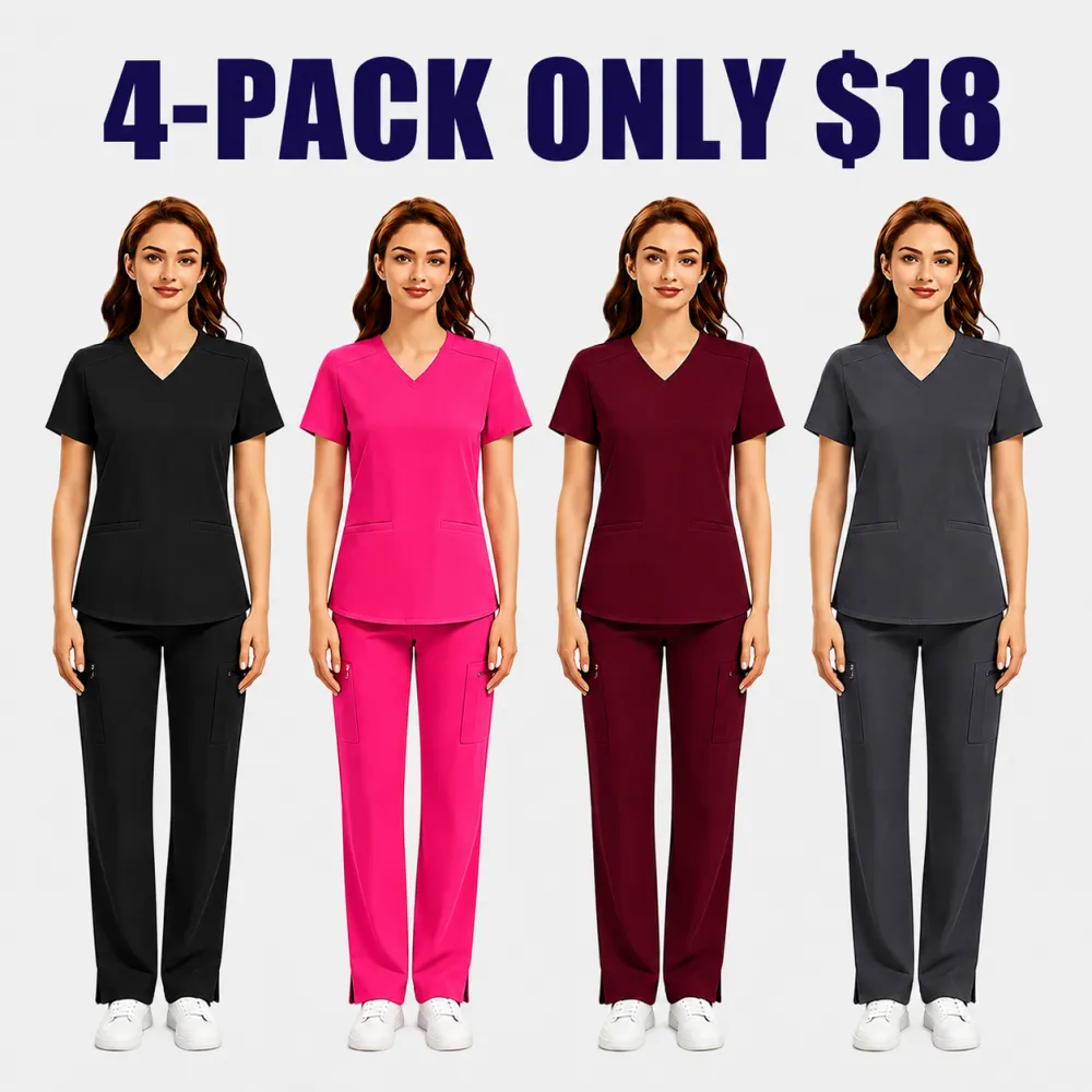 Women's Yoga Scrub 2-Piece Sets