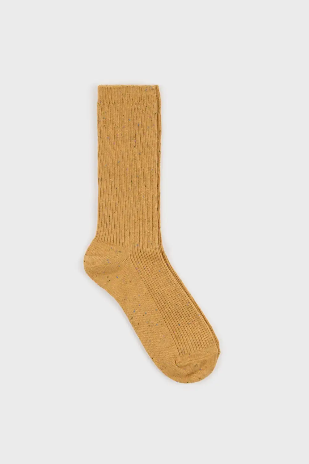 Minimal Rainbow Fleck Ribbed Socks