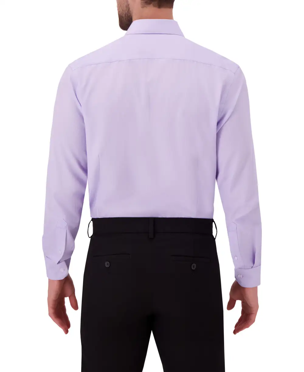 Geometric Geometric-Print Four-Way-Stretch Men's Dress Shirt