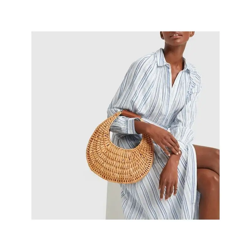 Durable Rattan Weaving Hand Bag