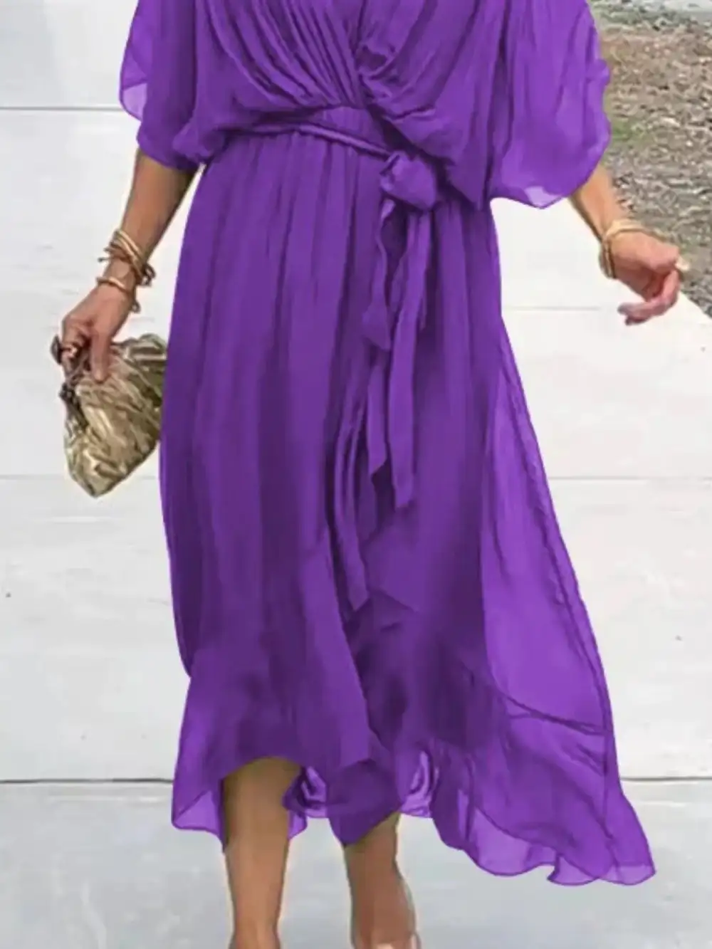 Easy Fit Midi Clean Line Dress