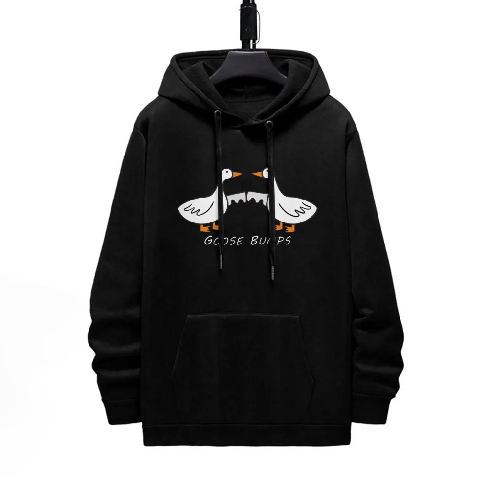 Goose Bumps Pattern Printed Hoodie