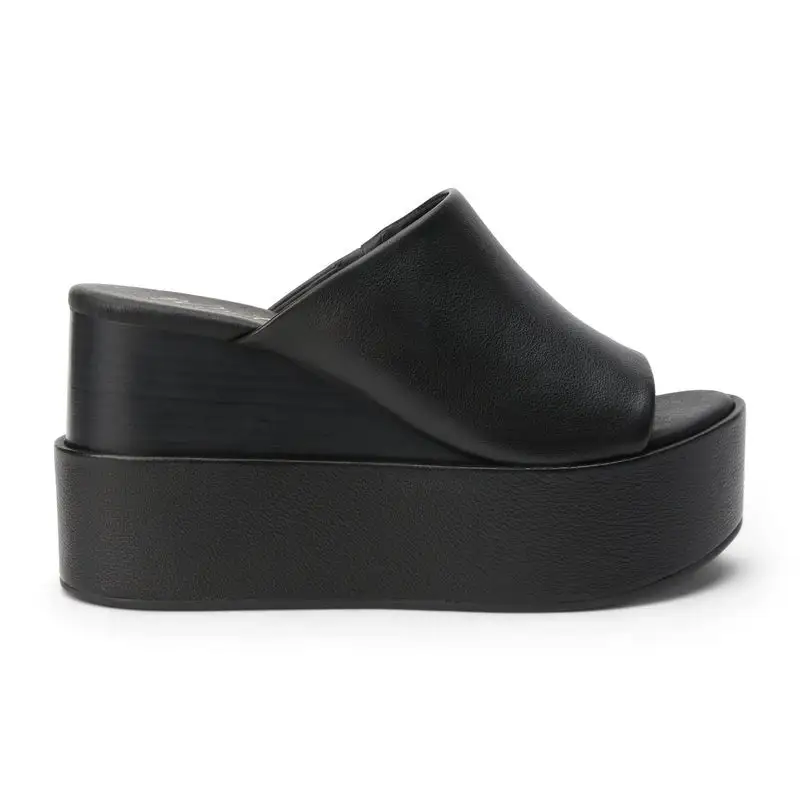 Leather Wedge Sandals