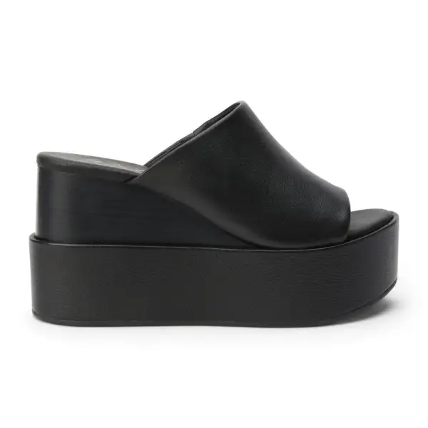 Leather Wedge Sandals