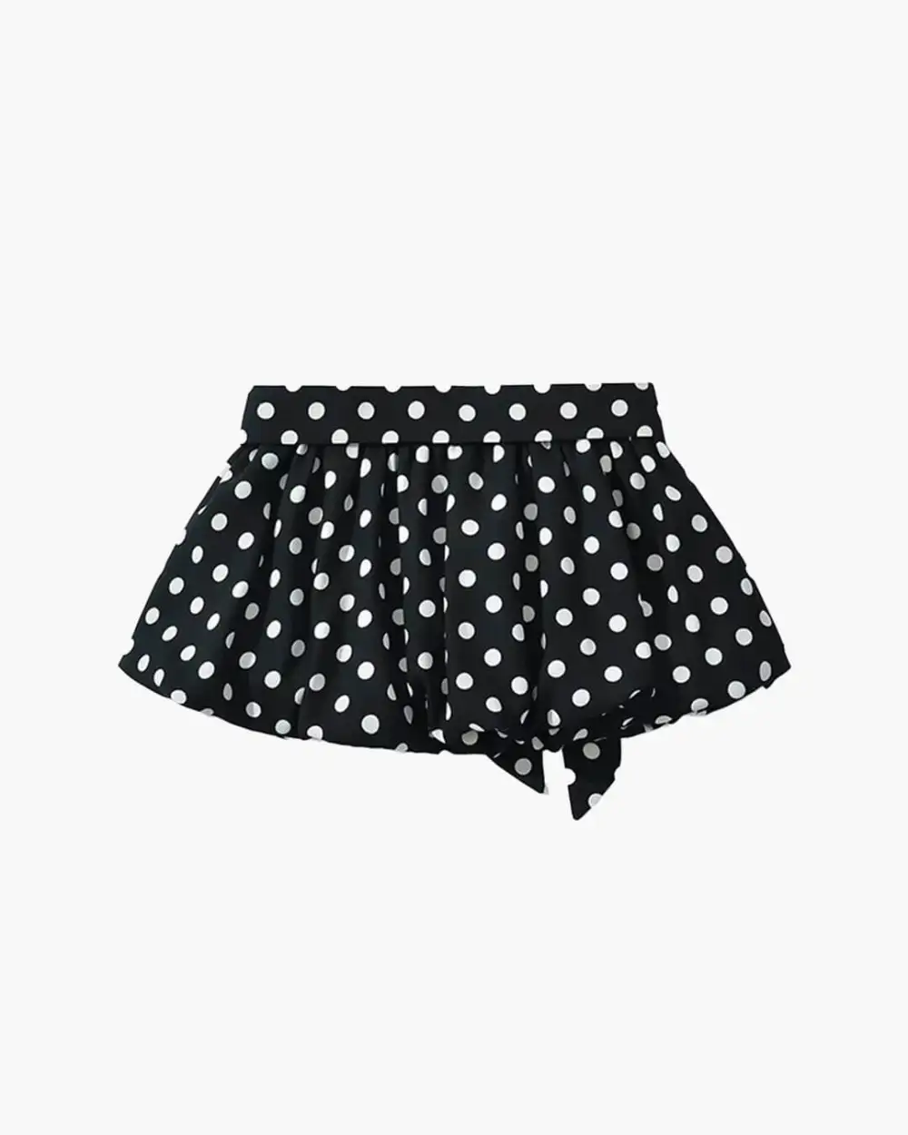 Lightweight Polka Dot Mini Skirt