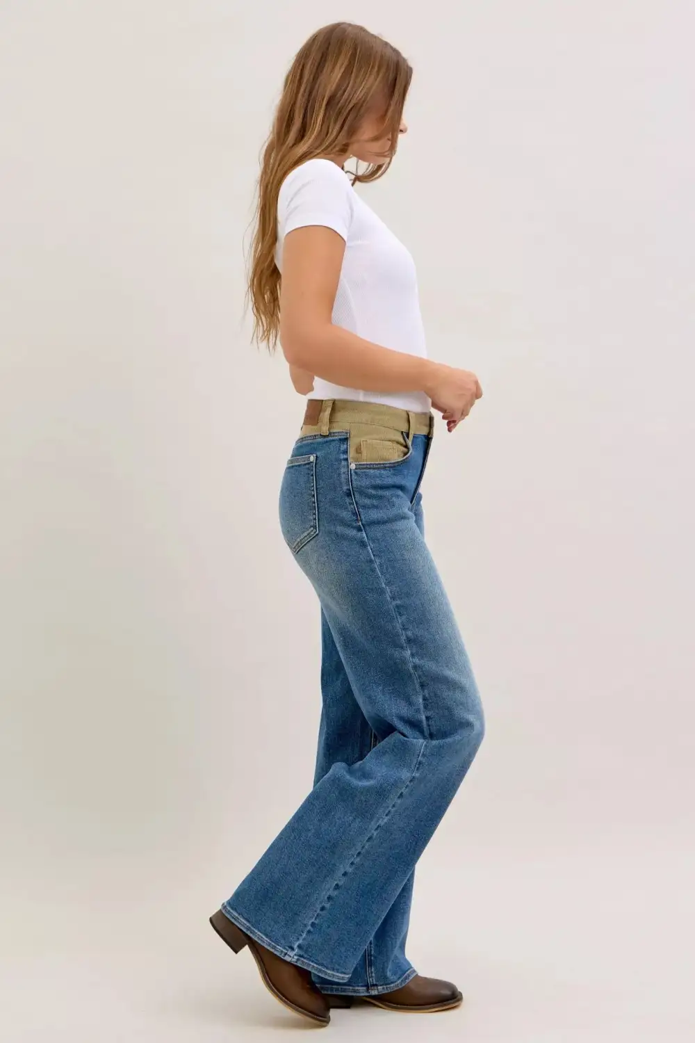 Soft Straight Leg Denim Jeans