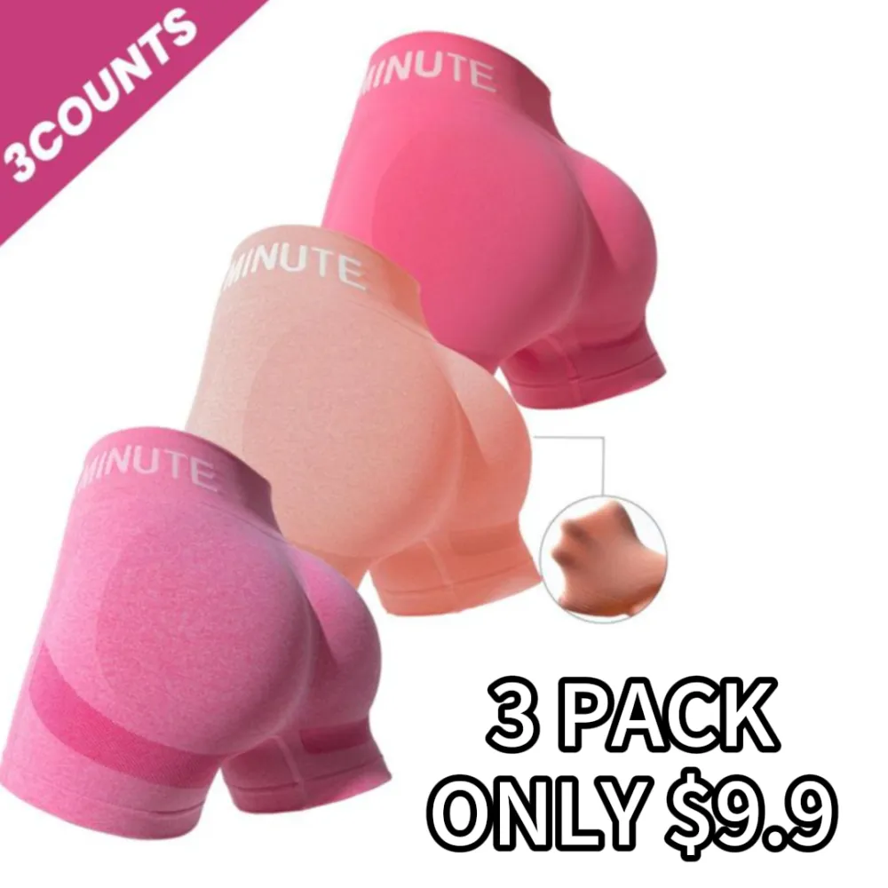 Women's Letter Print High Waist Gym Shorts