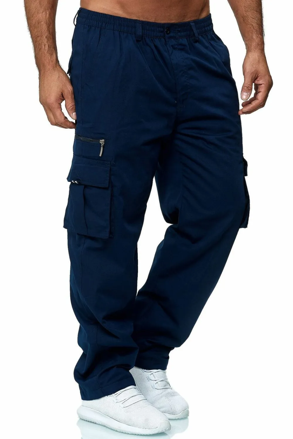 Comfortable Men's Cargo Pants with Multiple Pockets
