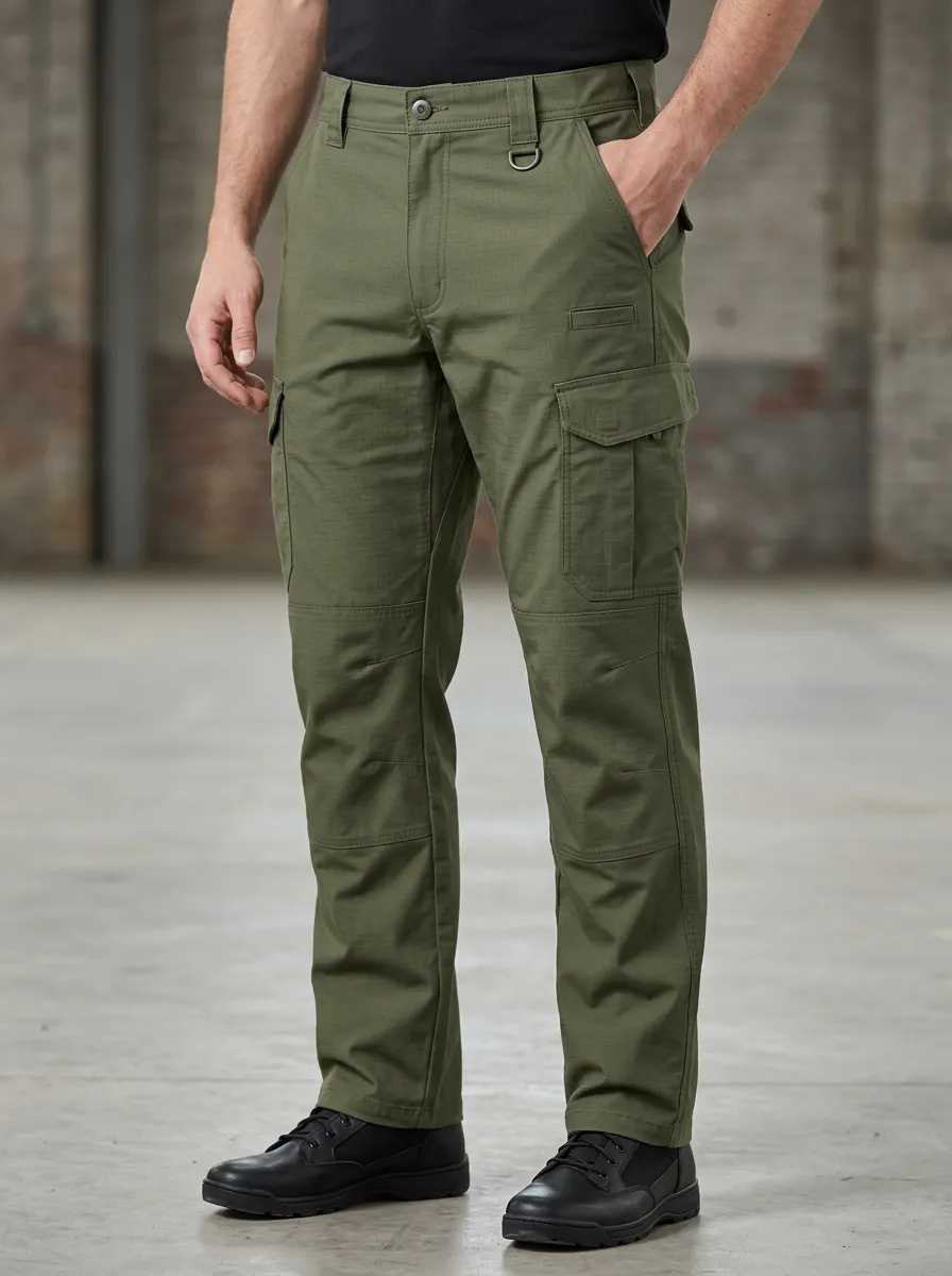 Men's Tactical Outdoor Olive Green Cargo Pants