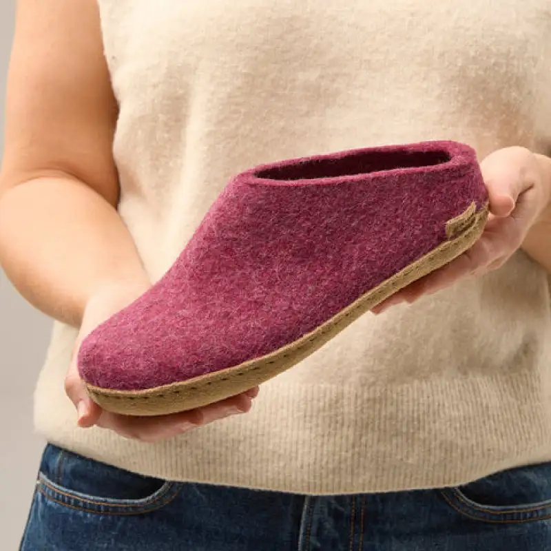 Versatile Wool Felt Slip On Slippers