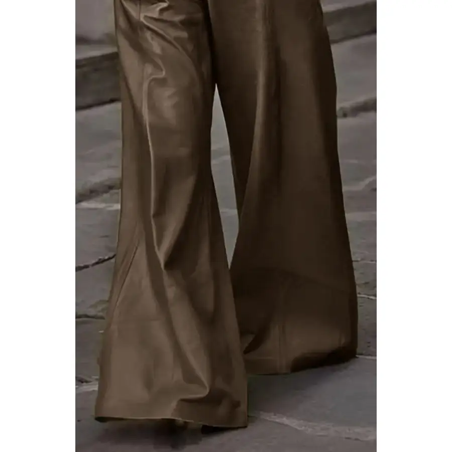 High Waist Wide Flare Pants