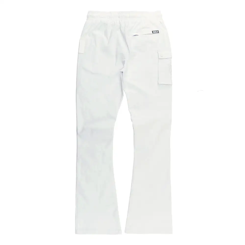 Tapered Nylon Pants White