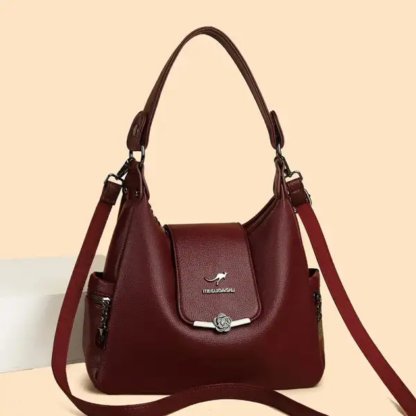 Classic Soft Zip-Top Crossbody Bag