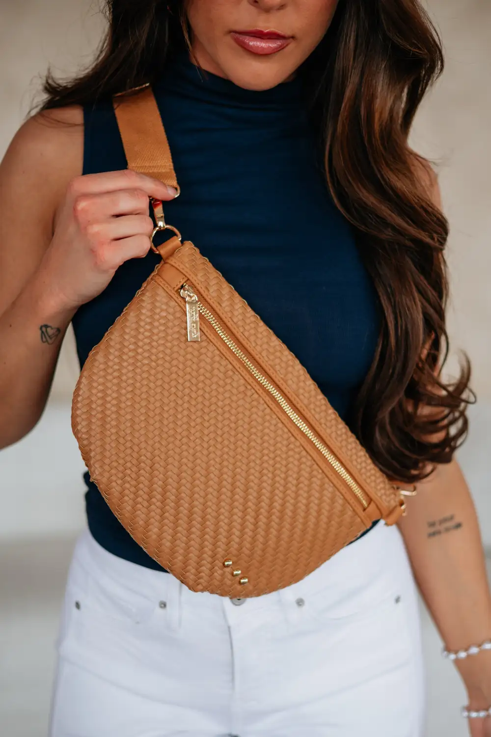 Woven Adjustable Strap Bum Bag
