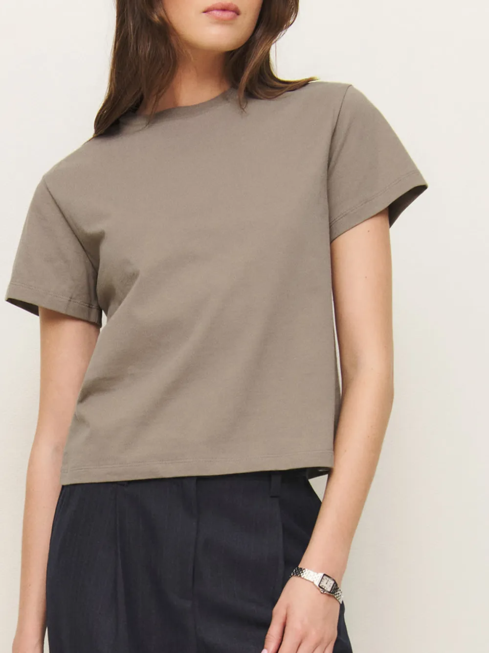 Crew Neck Cotton T-Shirt