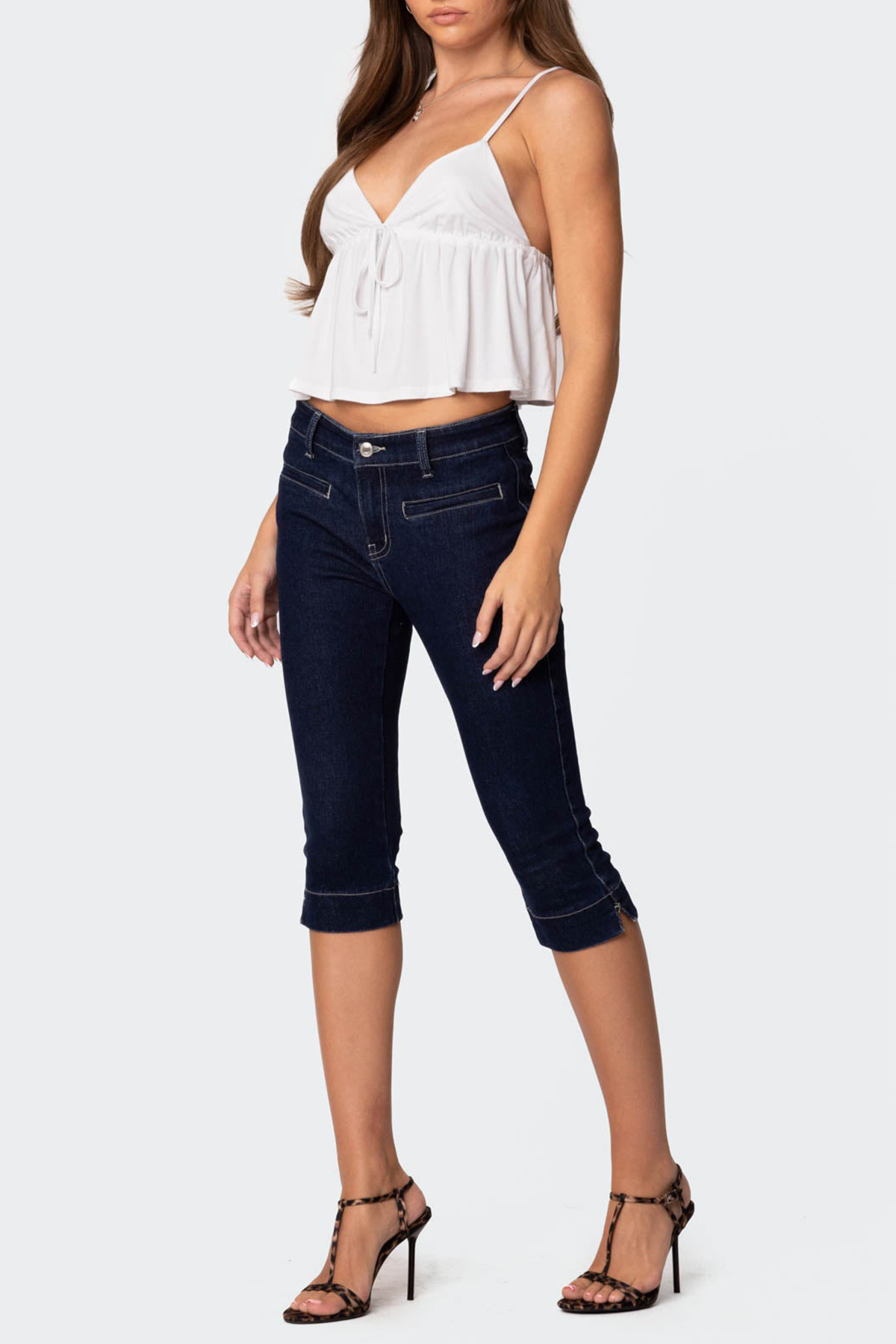 V-neck Babydoll Tank Top