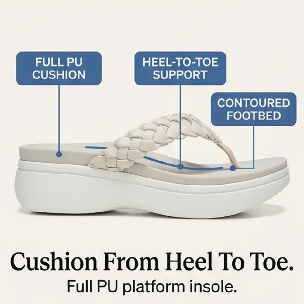 Braided Platform Comfort Sandals