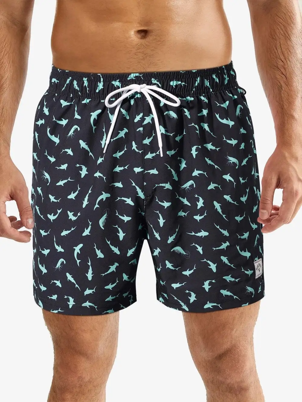 Men's Animal Allover Print Swim Trunks