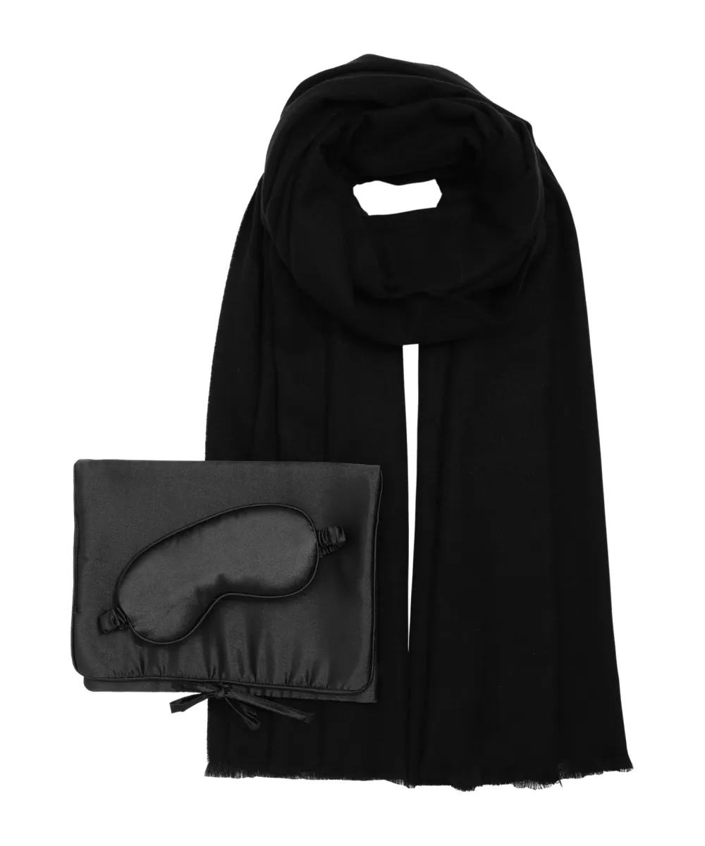 Plain Casual Style Travel Wrap Set