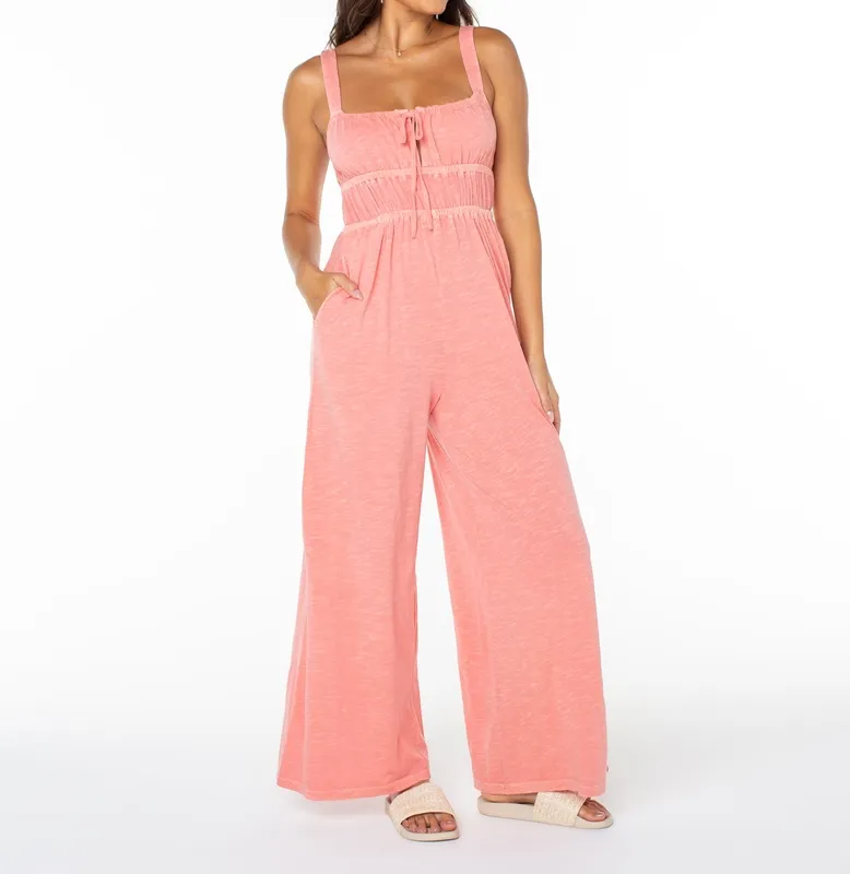 Textured Soft Print Woven Romper