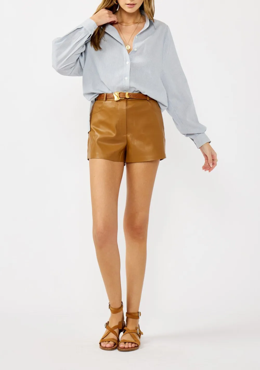 Side Slit Long Sleeve Shirt
