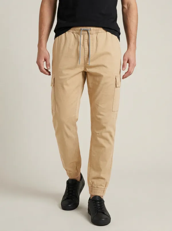 Drawstring Printed Solid-Style Men's Cargo Pants