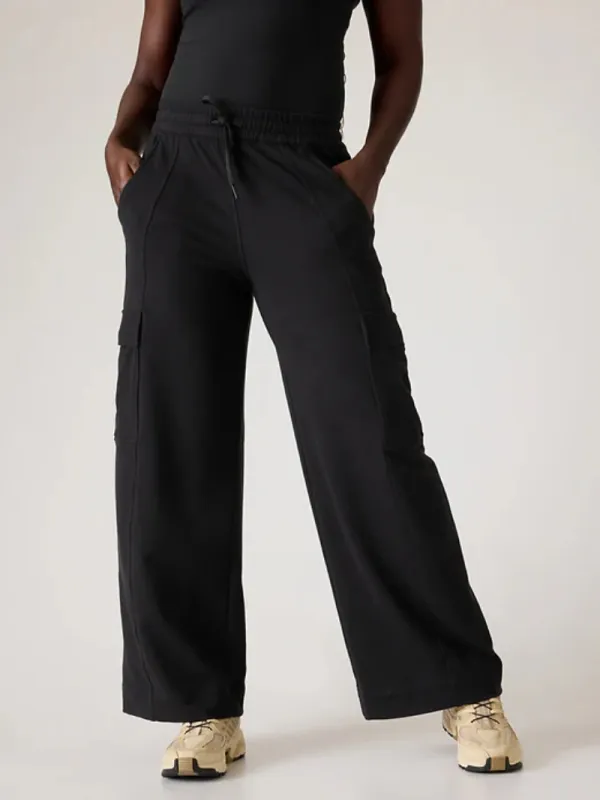 Wide-Leg Cargo Pants For Edgy Casual Style