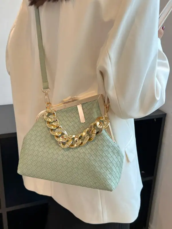 Soft Geometric Shoulder Bag