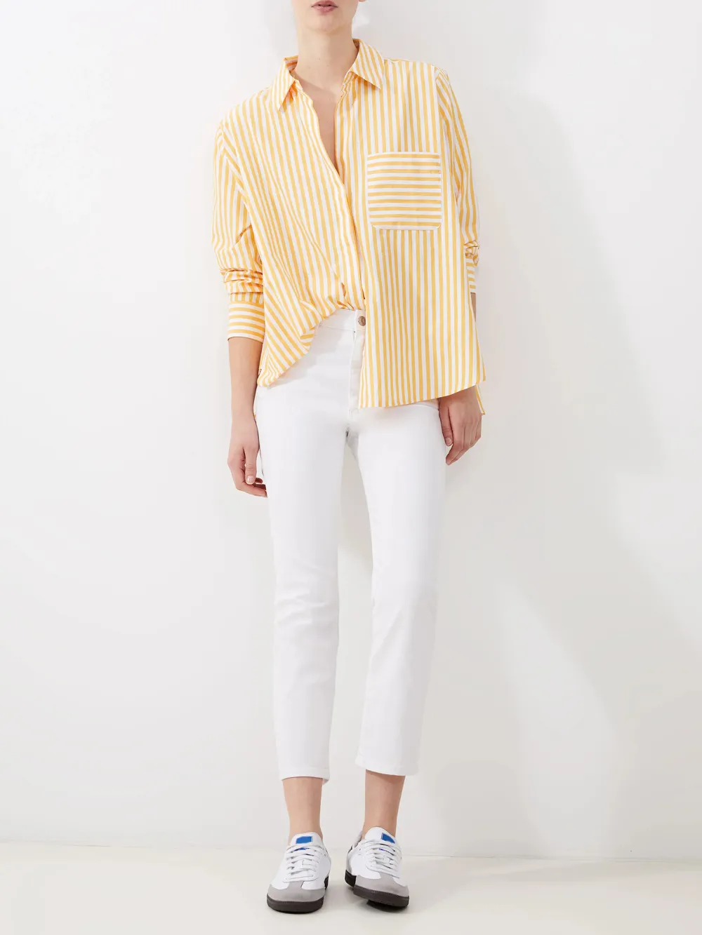 Minimalist Slim-Fit Stretch 28-Inch White Jeans