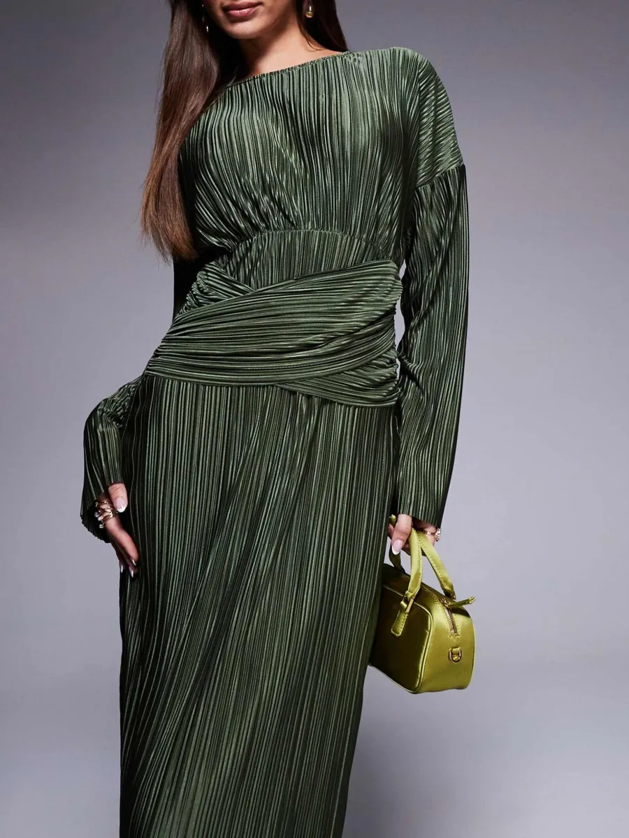 Chic Wrap Waist Dress