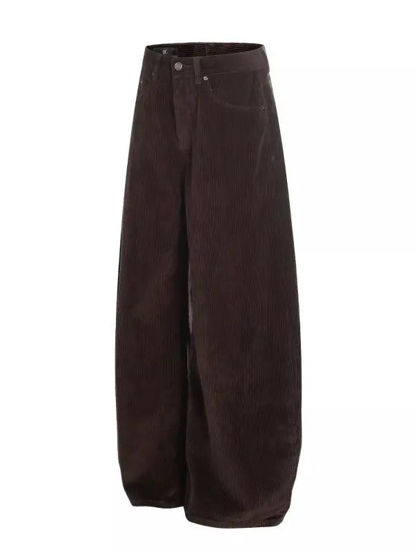Men's Wide Leg Corduroy Pants
