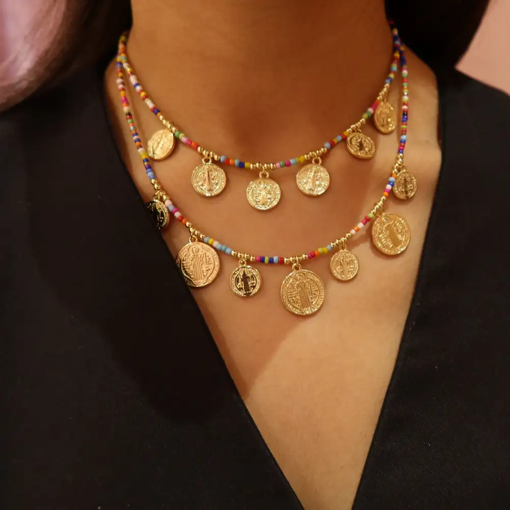 Contemporary Religious-Medallion Necklace
