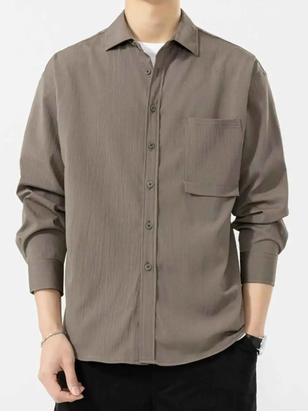 Everyday Button Up Long Sleeve Shirt