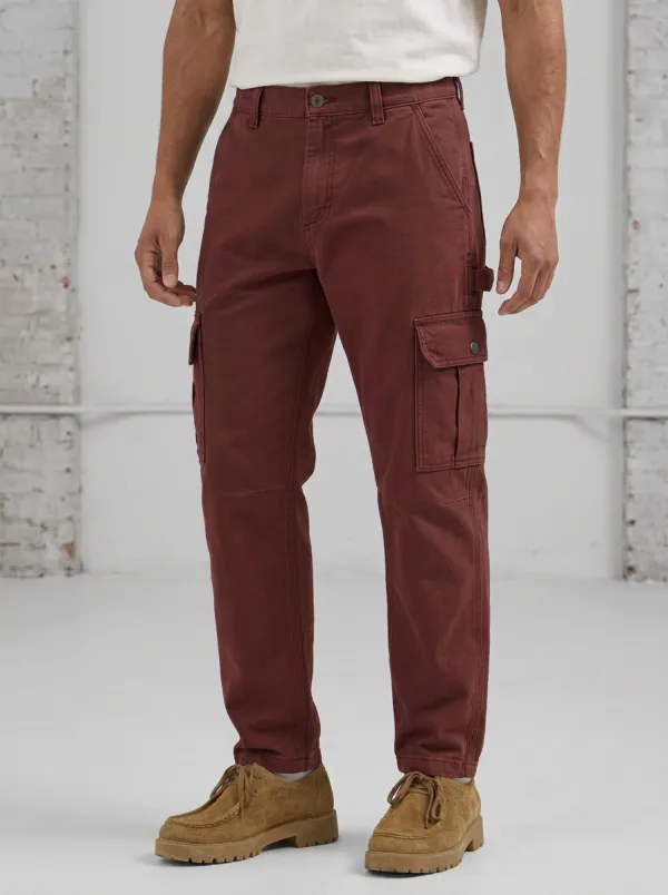 Men's Olive Green Multi-Pocket Utility Cargo Pants