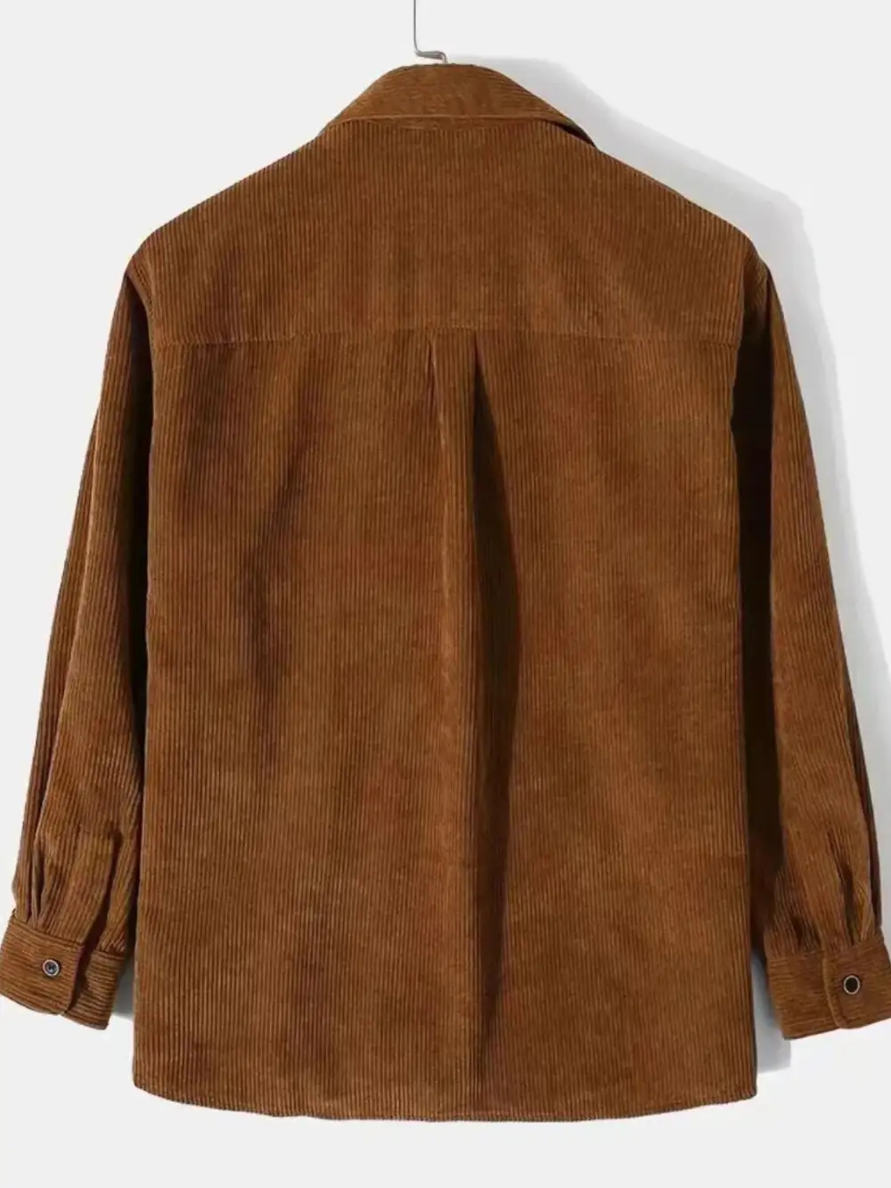 Long-Sleeve Corduroy Button-Up Shirt