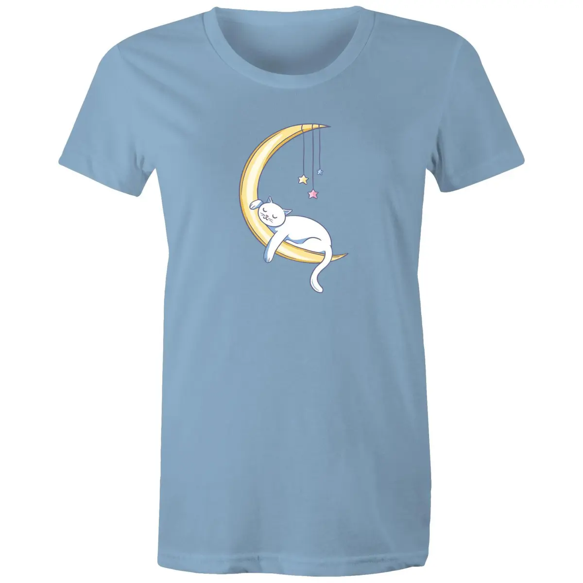 Cat Sleeping on Moon T-Shirt