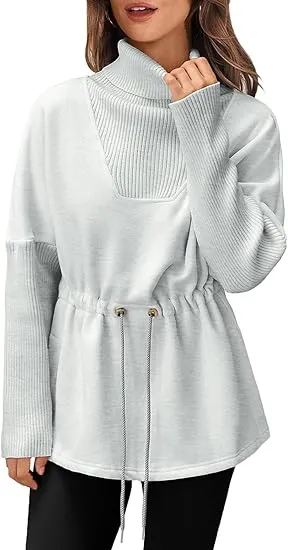 ✨  Women’s Turtleneck Fleece Sweatshirt – Warm, Chic & Effortlessly Stylish