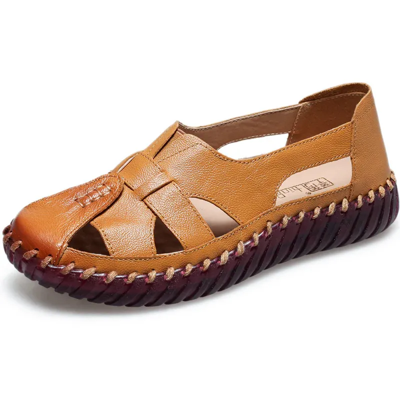 Hand Stitched Leather Comfort Sandals