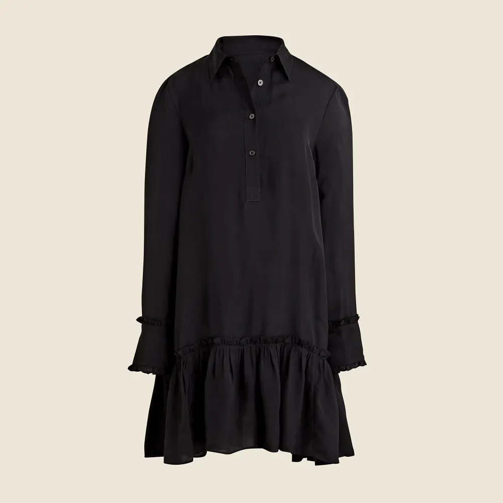 Patterned Shirt Dress For Gentle Casual Daily Style