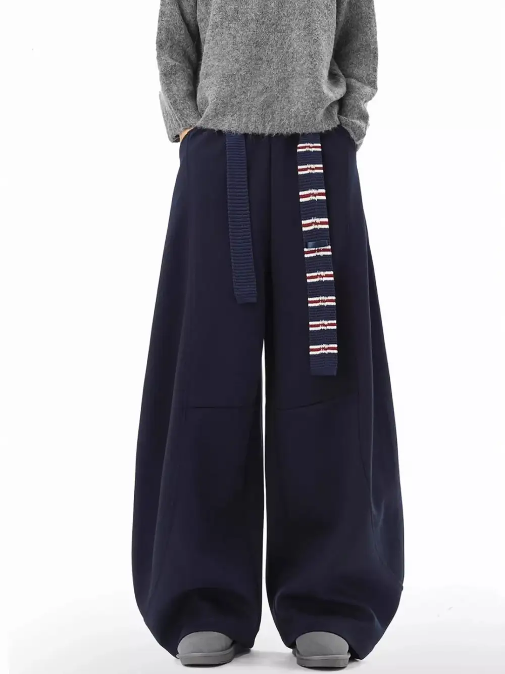 Men's Plus Size Wide Leg Sweatpants