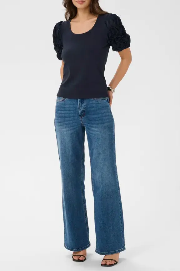 Frill Sleeve Everyday Tee