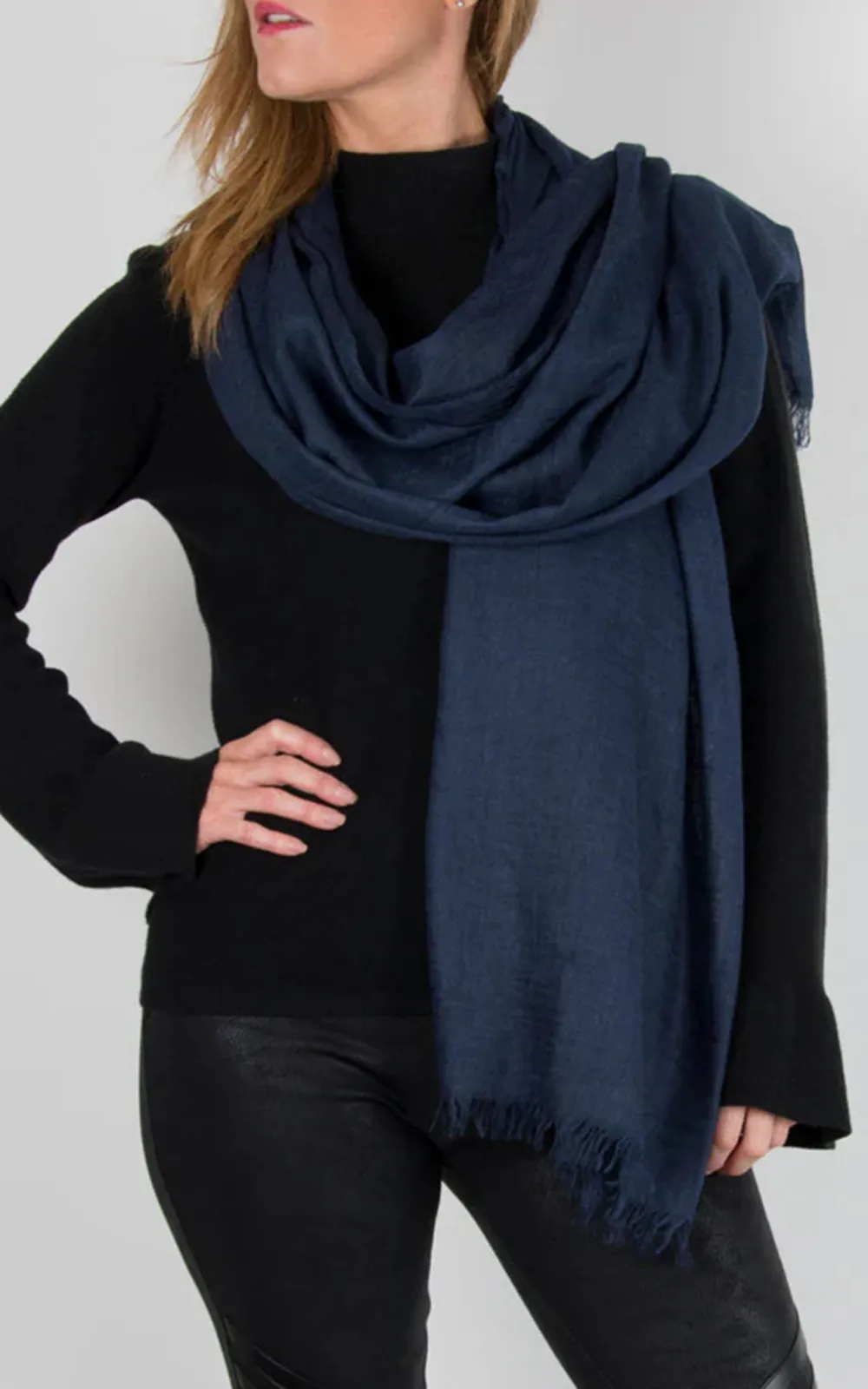 Versatile And Practical Solid Color Cotton Scarf