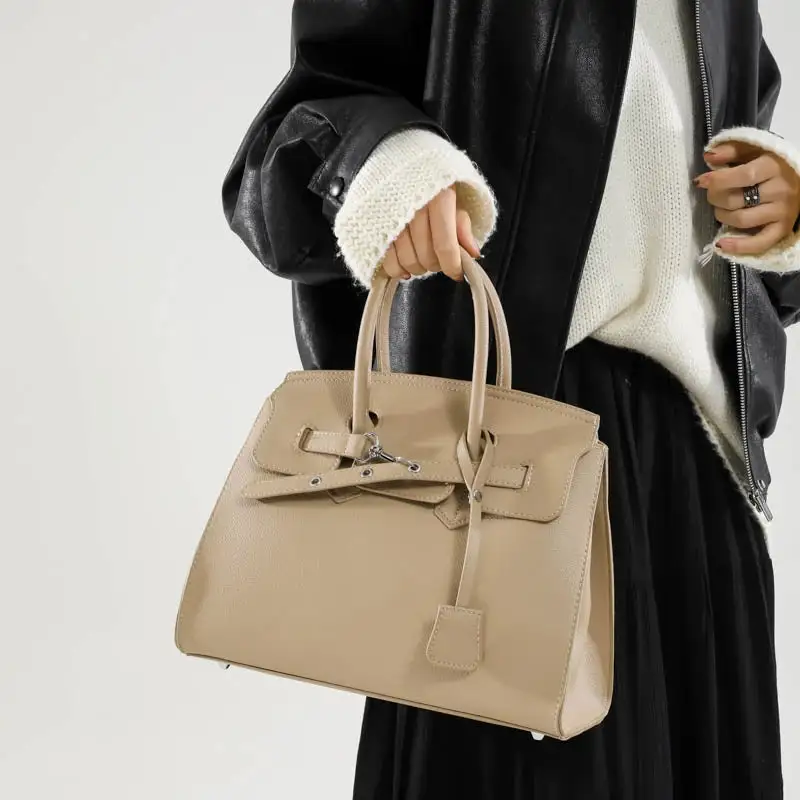 Modern Zip-Top Shoulder Bag