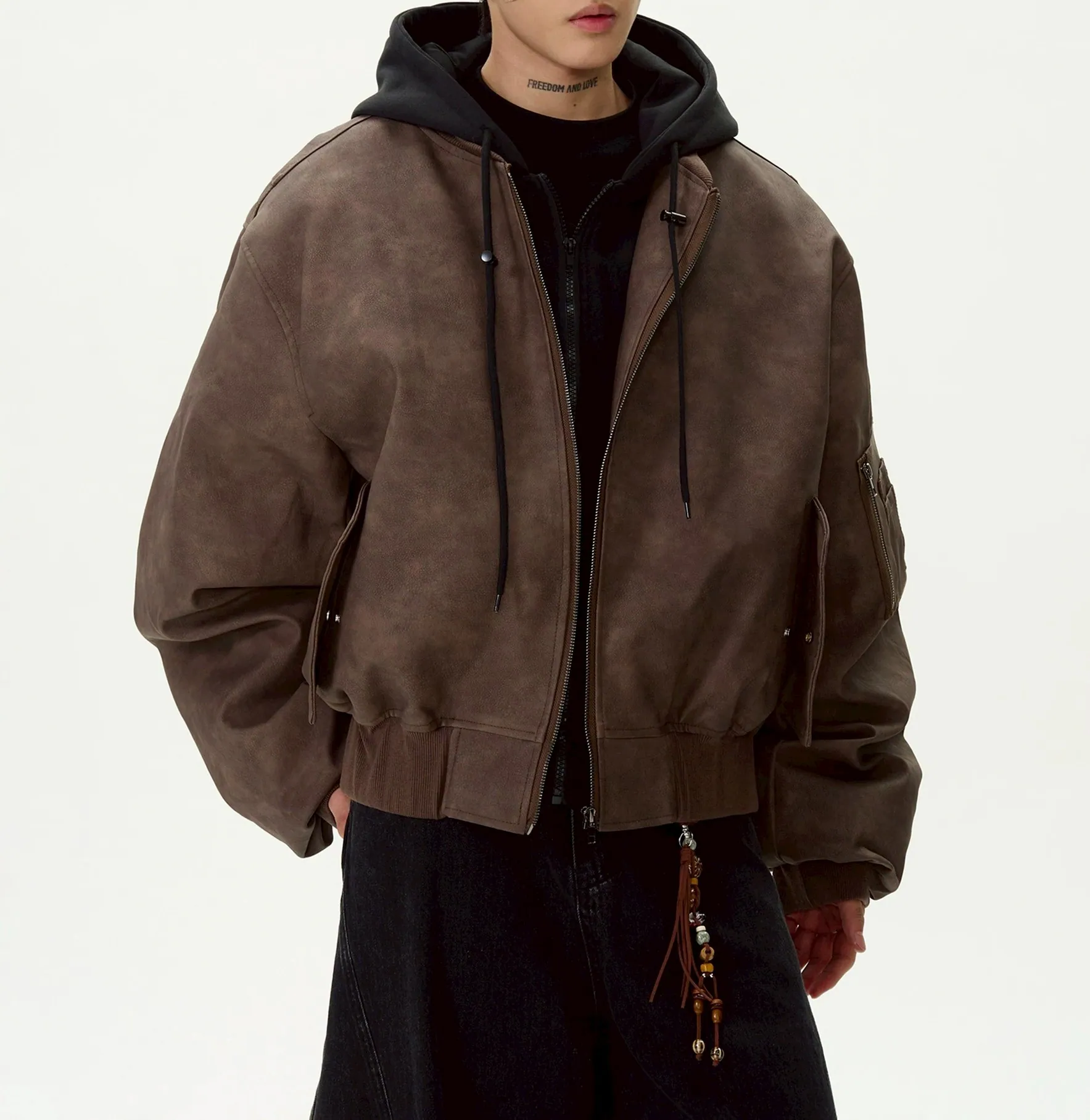 CleanFit Boxy Hooded Short Jacket